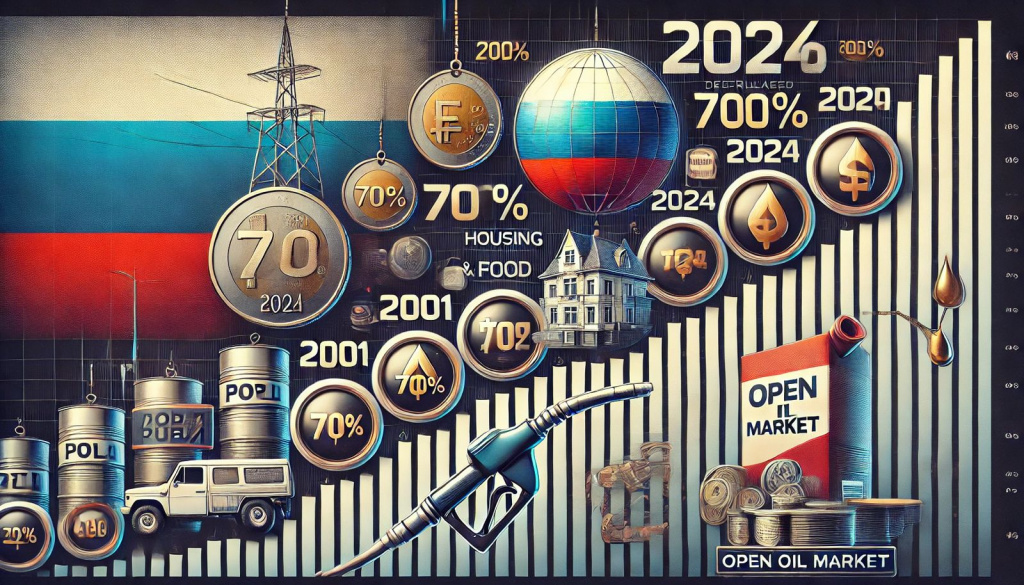 Over 23 years, inflation in Russia has exceeded 700%