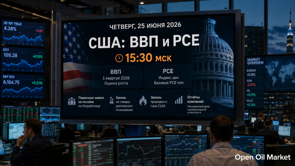 Economic Events and Corporate Reports on June 25, 2026: US GDP, PCE, Labor Market and Company Reports