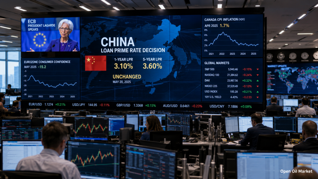 Macroeconomic Calendar and Corporate Reports for Investors on June 22, 2026: China's LPR Rate, Lagarde's Speech, Canada's CPI, and Eurozone Consumer Confidence