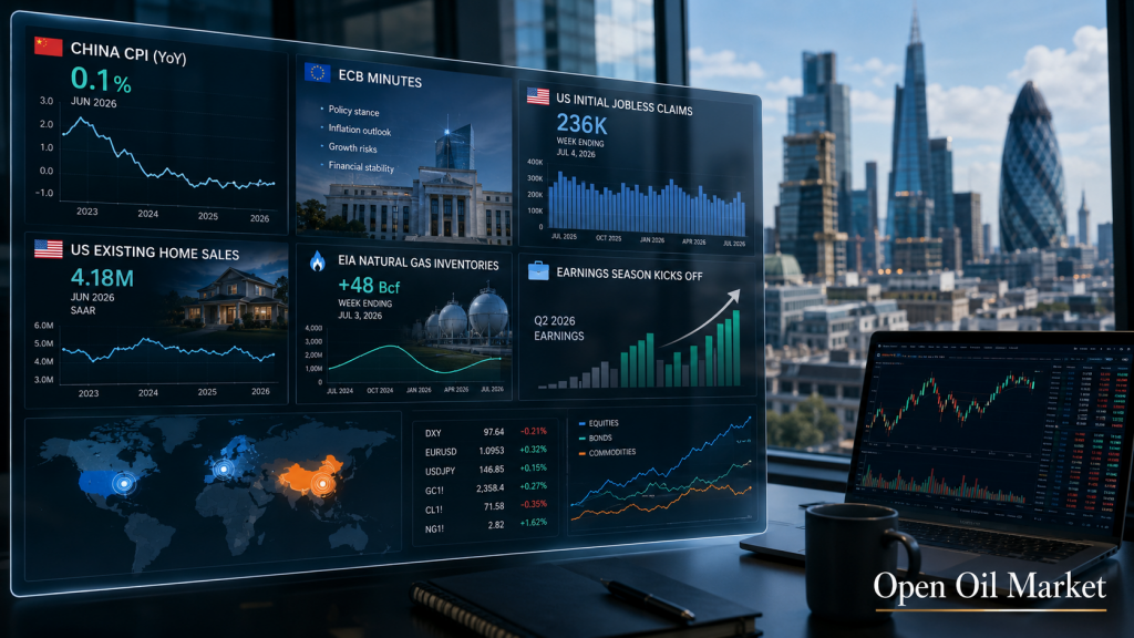 Macroeconomic Calendar and Corporate Reports for July 9, 2026 for Investors: China CPI, ECB Minutes, U.S. Labor Market, and PepsiCo Reports