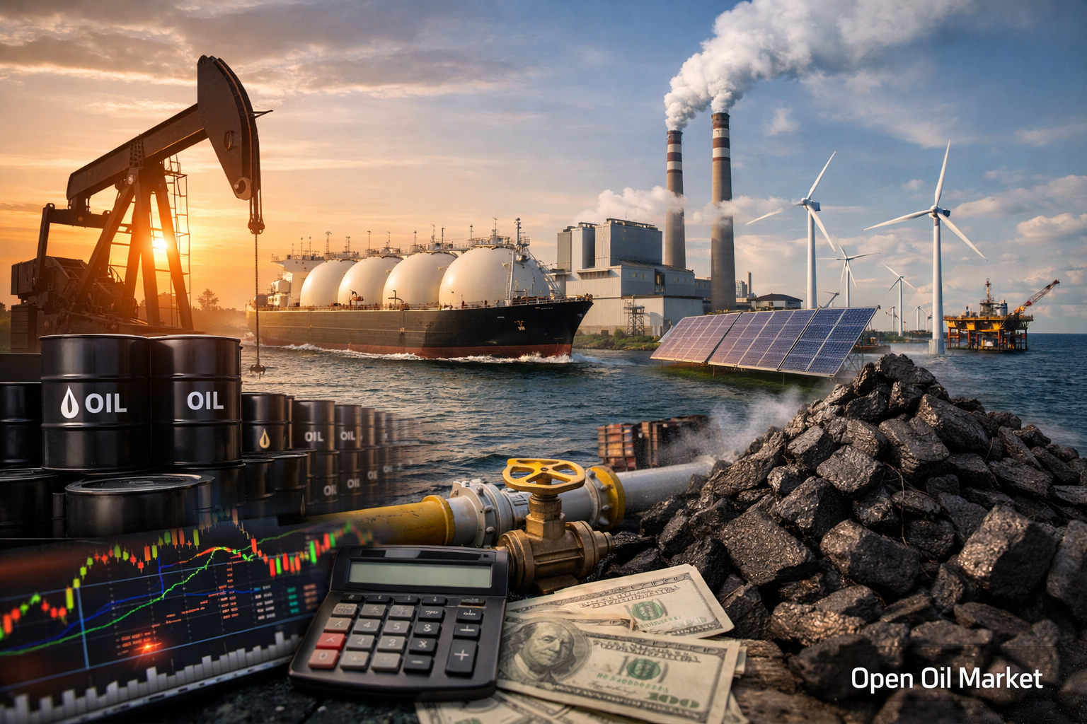 Global Oil, Gas and Energy Market Overview — FEC February 21, 2026, Brent Oil, LNG, Refineries, Renewable Energy