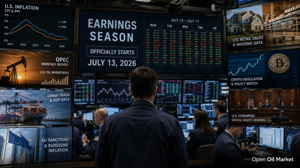 Investor Calendar July 13–17, 2026: U.S. CPI, China's GDP, and Earnings Season