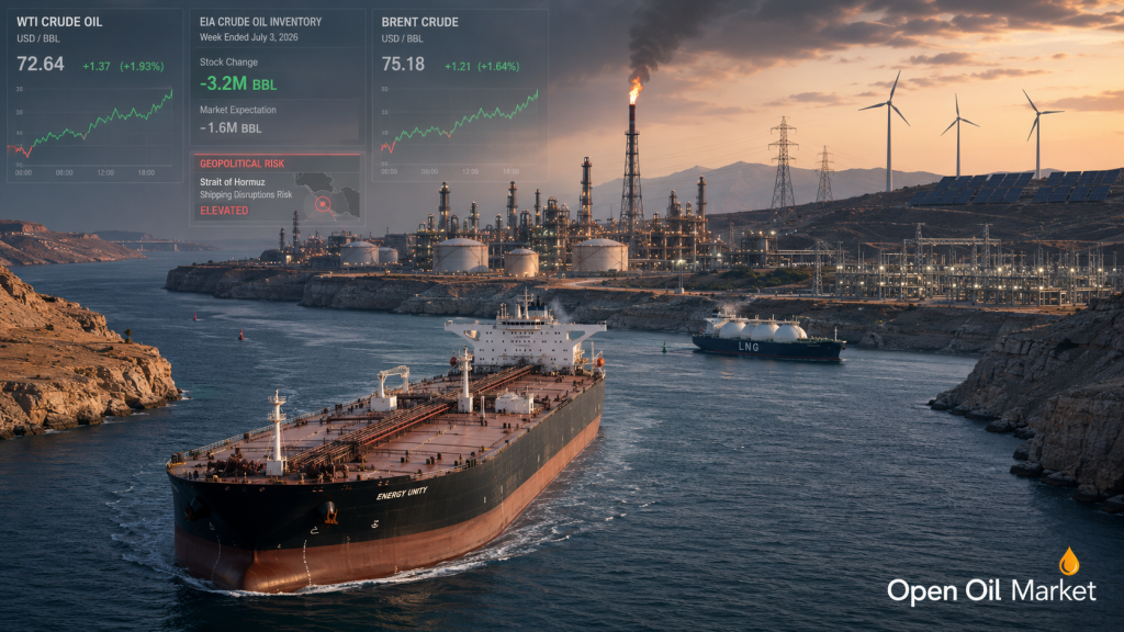 Oil and Gas News - Wednesday, July 8, 2026: Hormuz Risk, EIA Reserves, and Oil Products Market