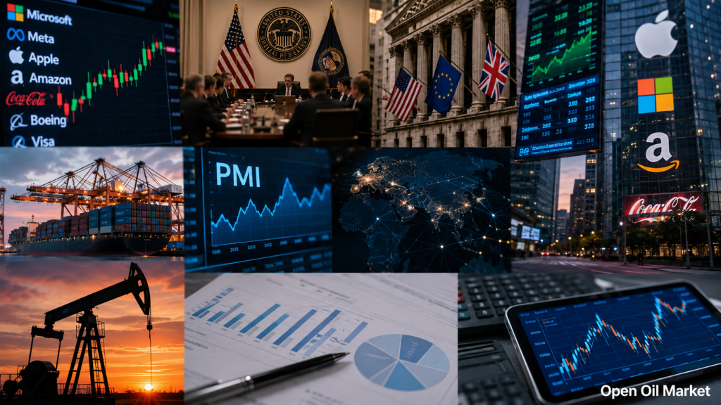 Investor Calendar July 27–31, 2026 — Federal Reserve Rate, U.S. GDP and Eurozone, PCE Inflation, Bank of England, China PMI, OPEC+, and Corporate Reporting from S&P 500, Euro Stoxx 50, Nikkei 225, MOEX
