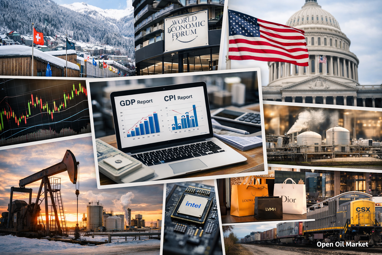 Economic Events and Corporate Reports — Thursday, January 22, 2026: World Economic Forum, US CPI and US GDP