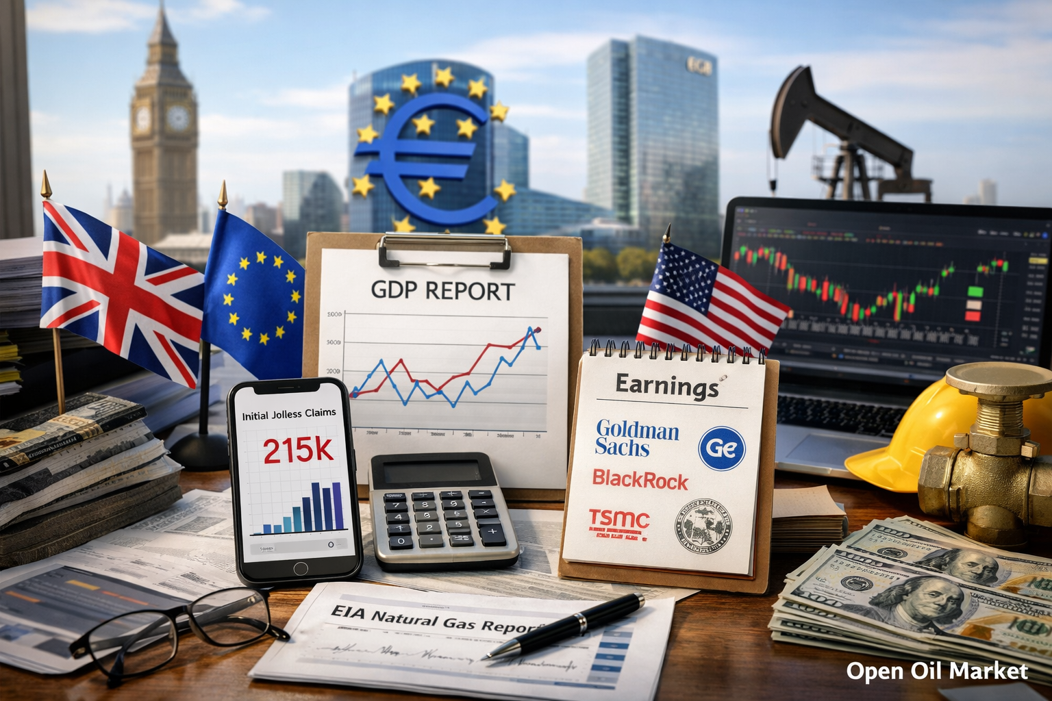 Economic Events and Corporate Reports — Thursday, January 15, 2026: UK GDP, ECB Bulletin, Jobless Claims