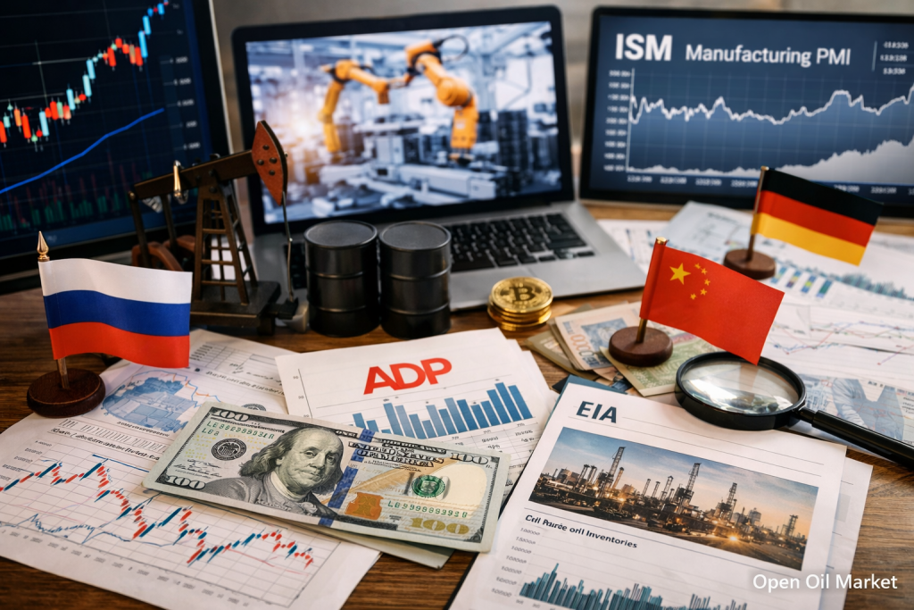 Economic Events and Corporate Reports - Wednesday, April 1, 2026: Global PMI, US ADP, Retail Sales, and Oil Inventories