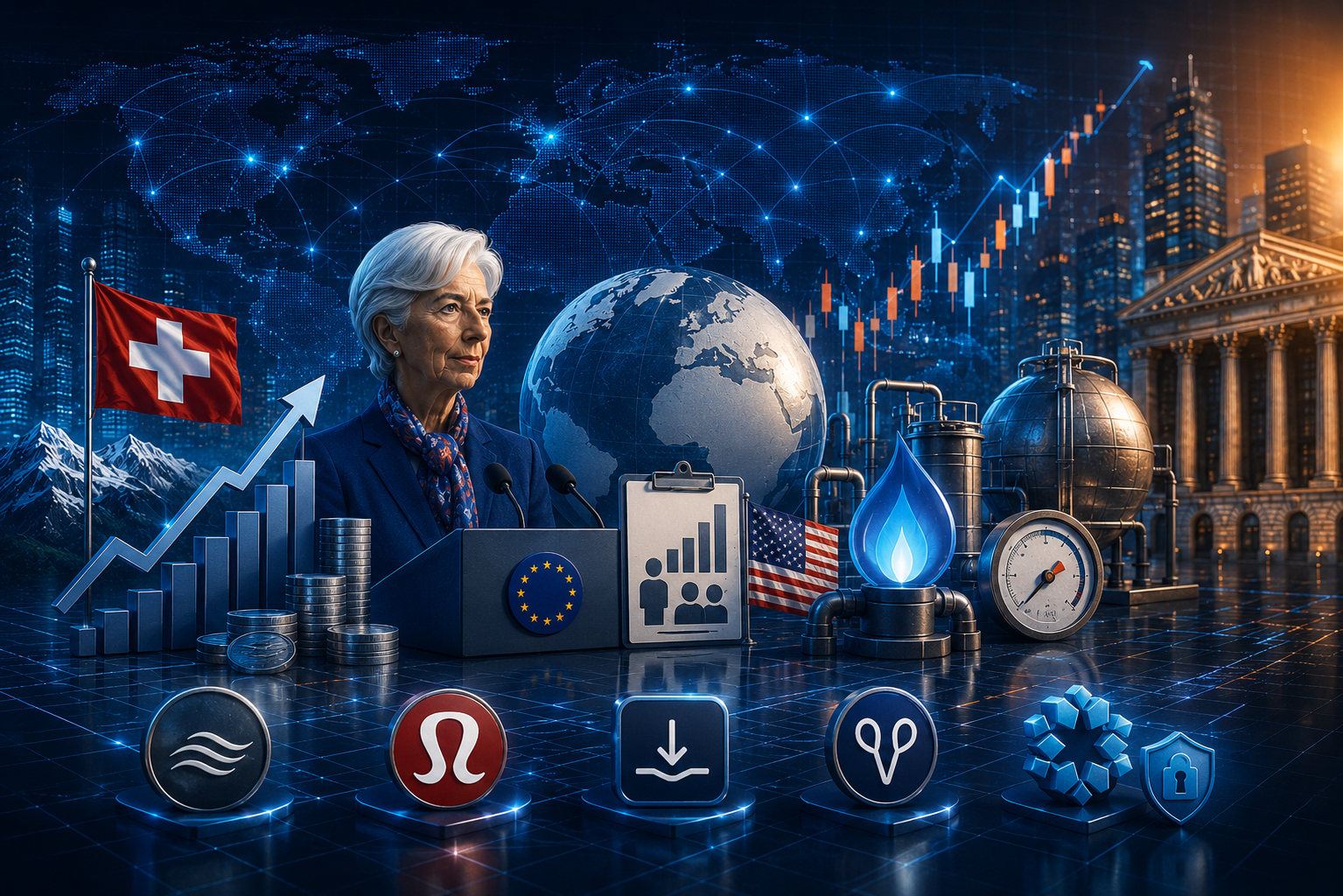 Economic Events and Corporate Reports for June 4, 2026: Swiss CPI, Lagarde Speech, US Jobless Claims, EIA Gas Storage, and Reports from Ciena, Lululemon, DocuSign, Samsara, and Rubrik