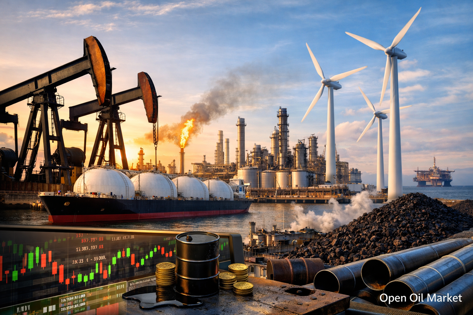 Oil and Gas and Energy News — Sunday, February 15, 2026: Brent, Gas, and RES