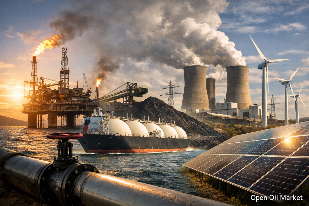Global Energy Market March 25, 2026: Oil, Gas, Electricity, RES, Coal, Refineries, and Oil Products