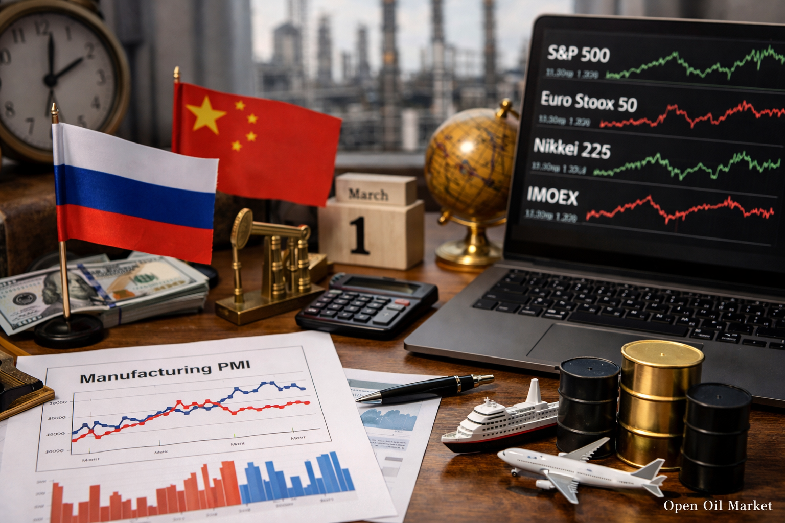Economic Events and Corporate Reports – March 1, 2026: PMI from China and Russia, Global Markets at the Start of the Month