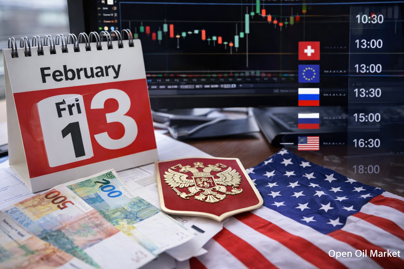 Economic Events and Corporate Reports - Friday, February 13, 2026: US and Russian CPI, Central Bank Rate, Eurozone GDP