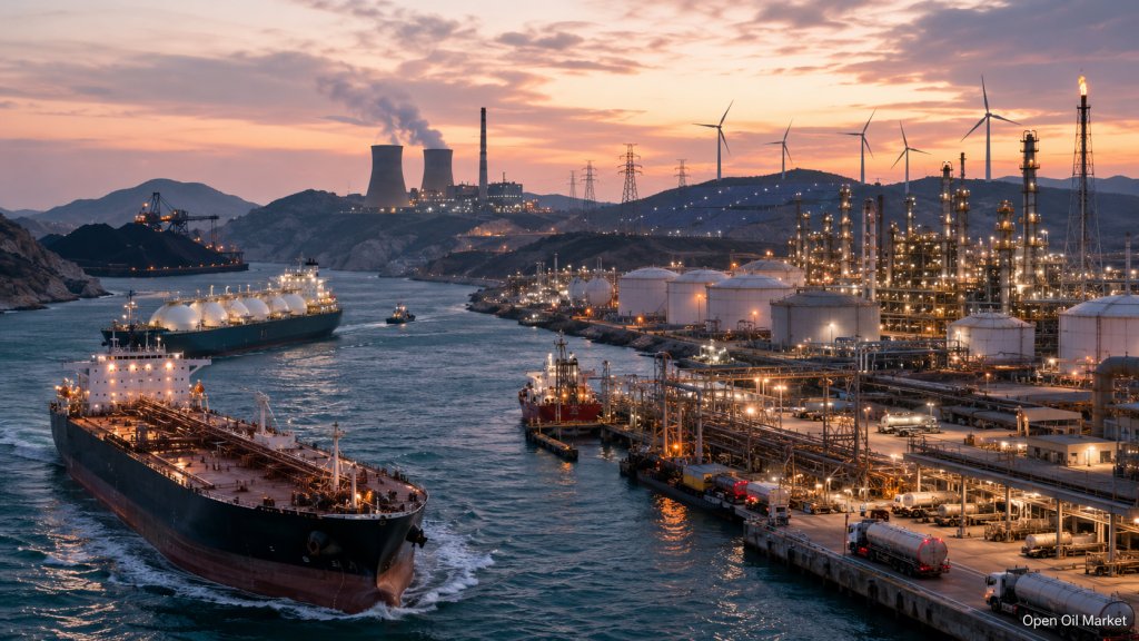 Global Energy Market on June 6, 2026: Oil Tanker, LNG, Refinery, Coal Logistics, Electricity, and Renewables