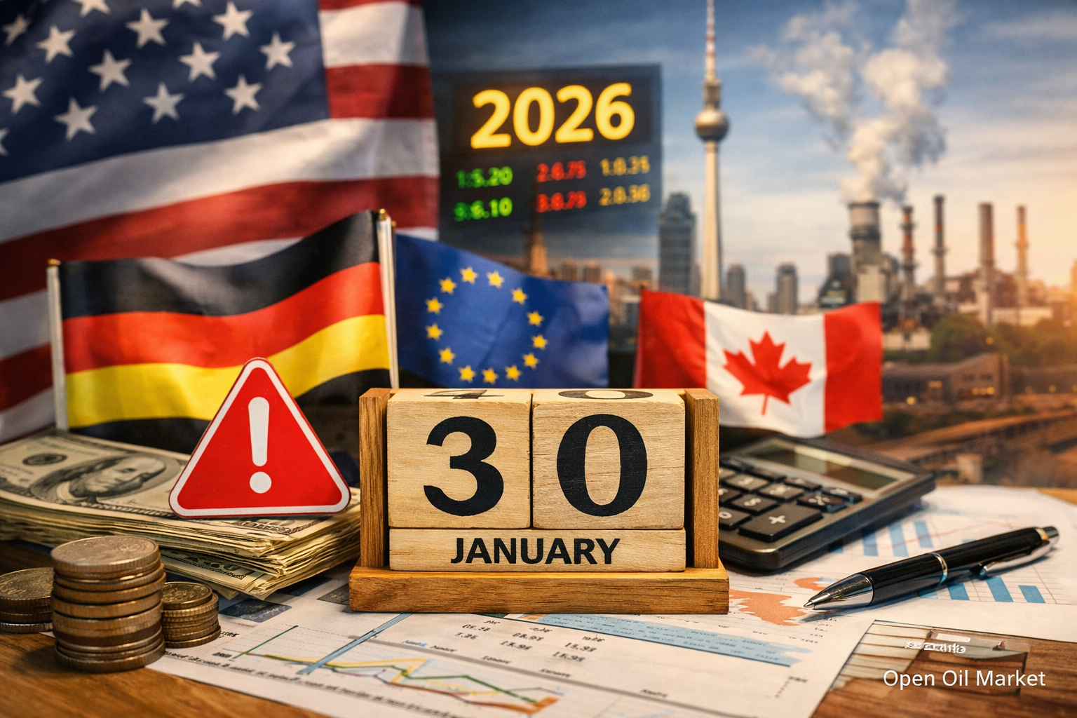 Economic Events and Corporate Reports — Friday, January 30, 2026: US Shutdown, GDP Germany and Eurozone, Reports from ExxonMobil and Chevron