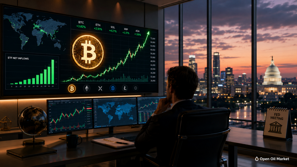 Bitcoin rises amid ETF flows and Fed meeting expectations, global cryptocurrency market June 16, 2026