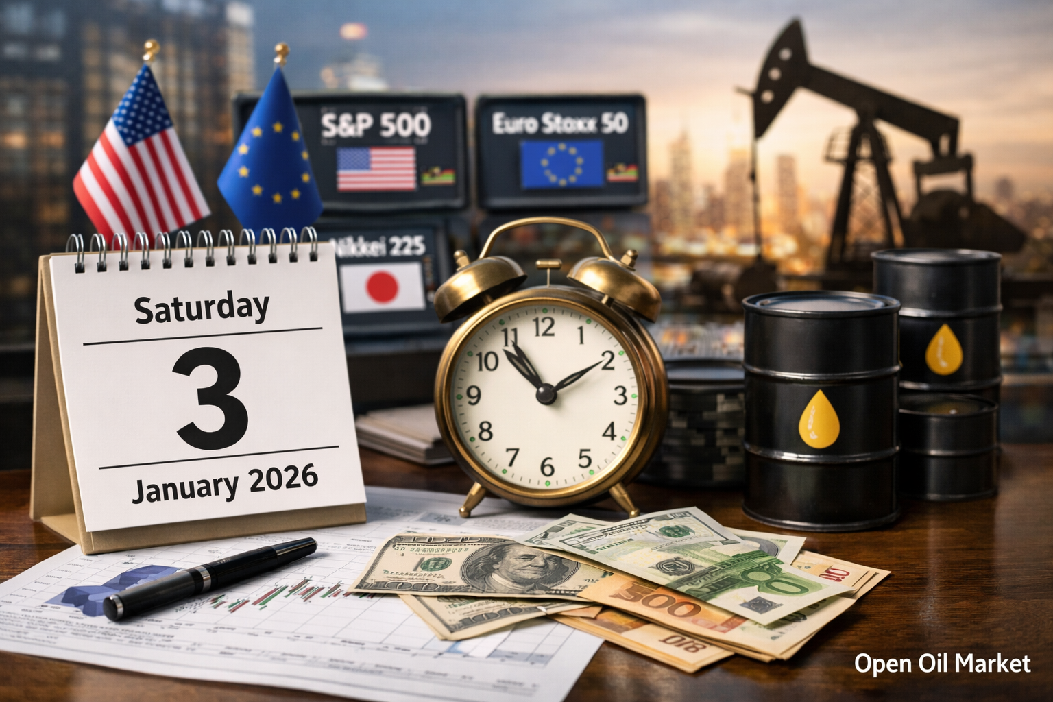 Economic Events and Corporate Reports - Saturday, January 3, 2026: Minimal Macro Statistics and Calm Markets Ahead of OPEC+ Meeting